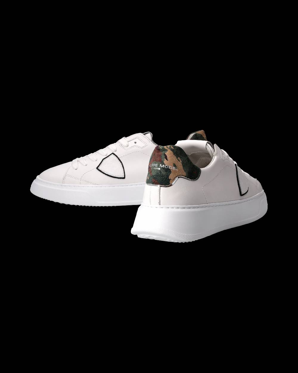 Philippe Model Sneaker Temple Uomo, Bianco e Nero Moda