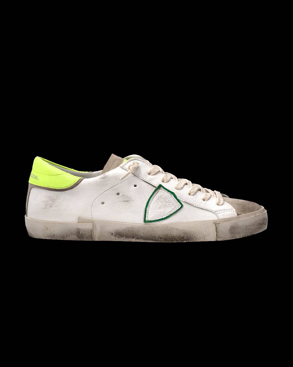 Philippe Model Sneaker Prsx Uomo, Bianco e Giallo Fluo 2025
