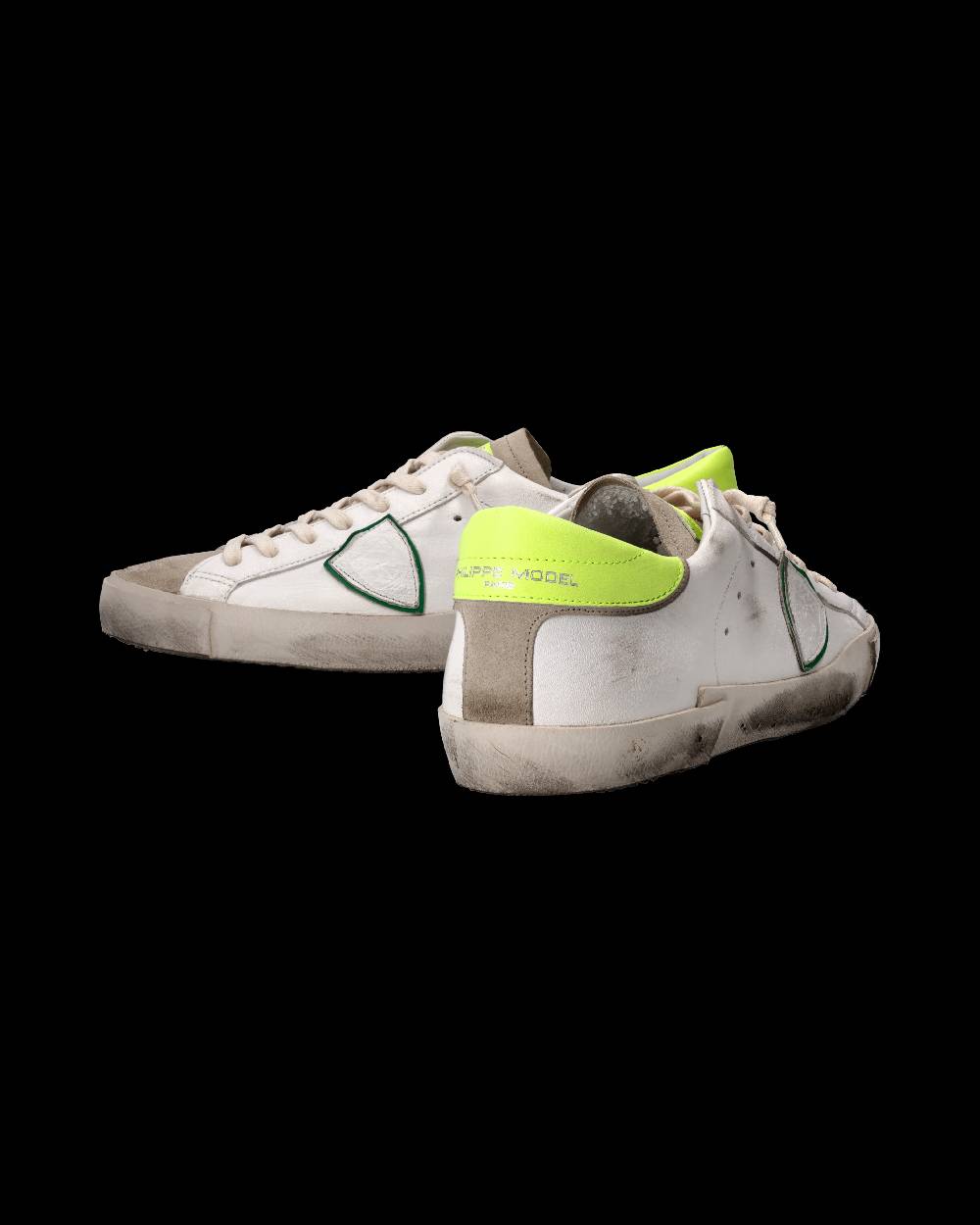 Philippe Model Sneaker Prsx Uomo, Bianco e Giallo Fluo 2025