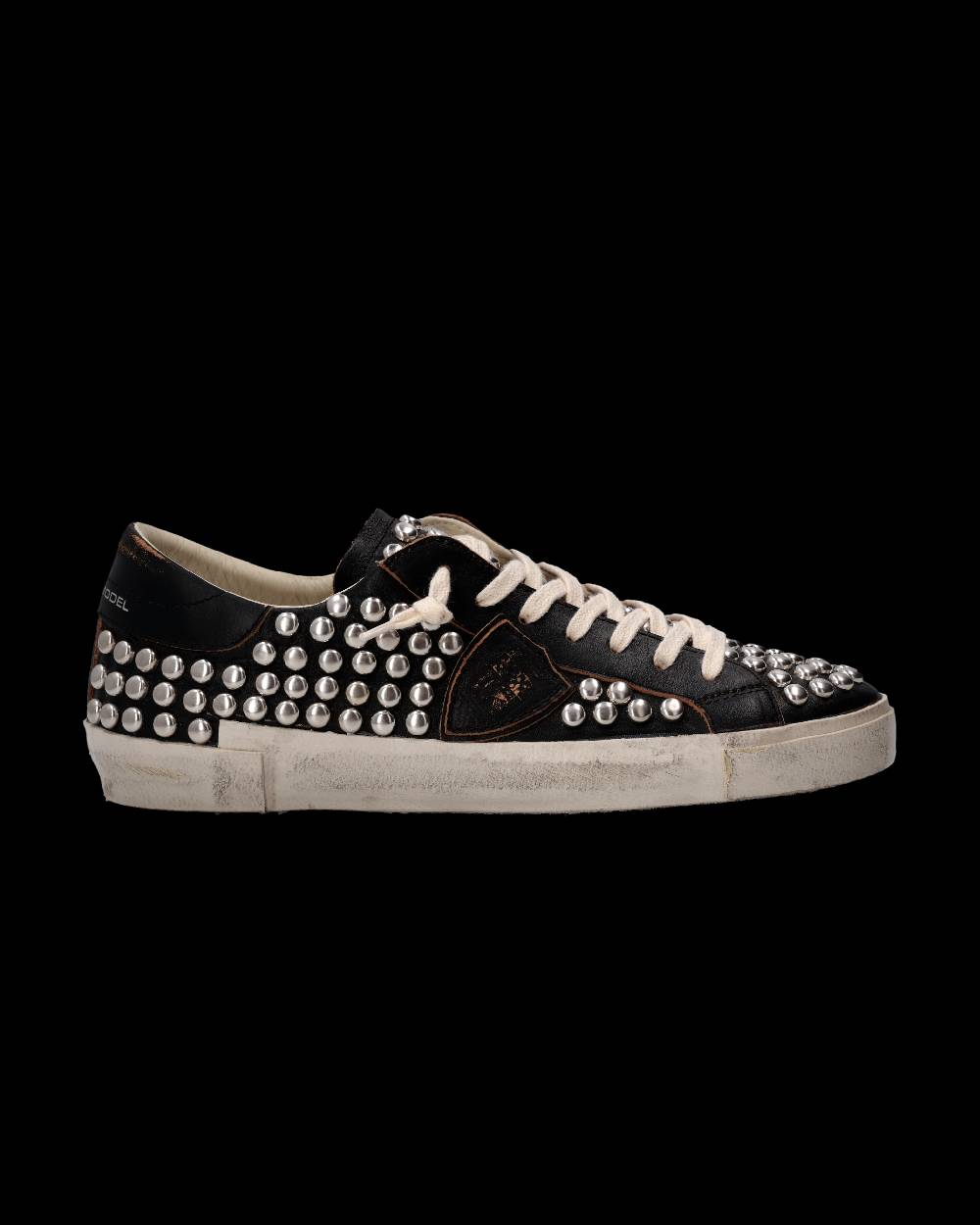 Philippe Model Sneaker Prsx Uomo, Nero Used Borchie Nuovo