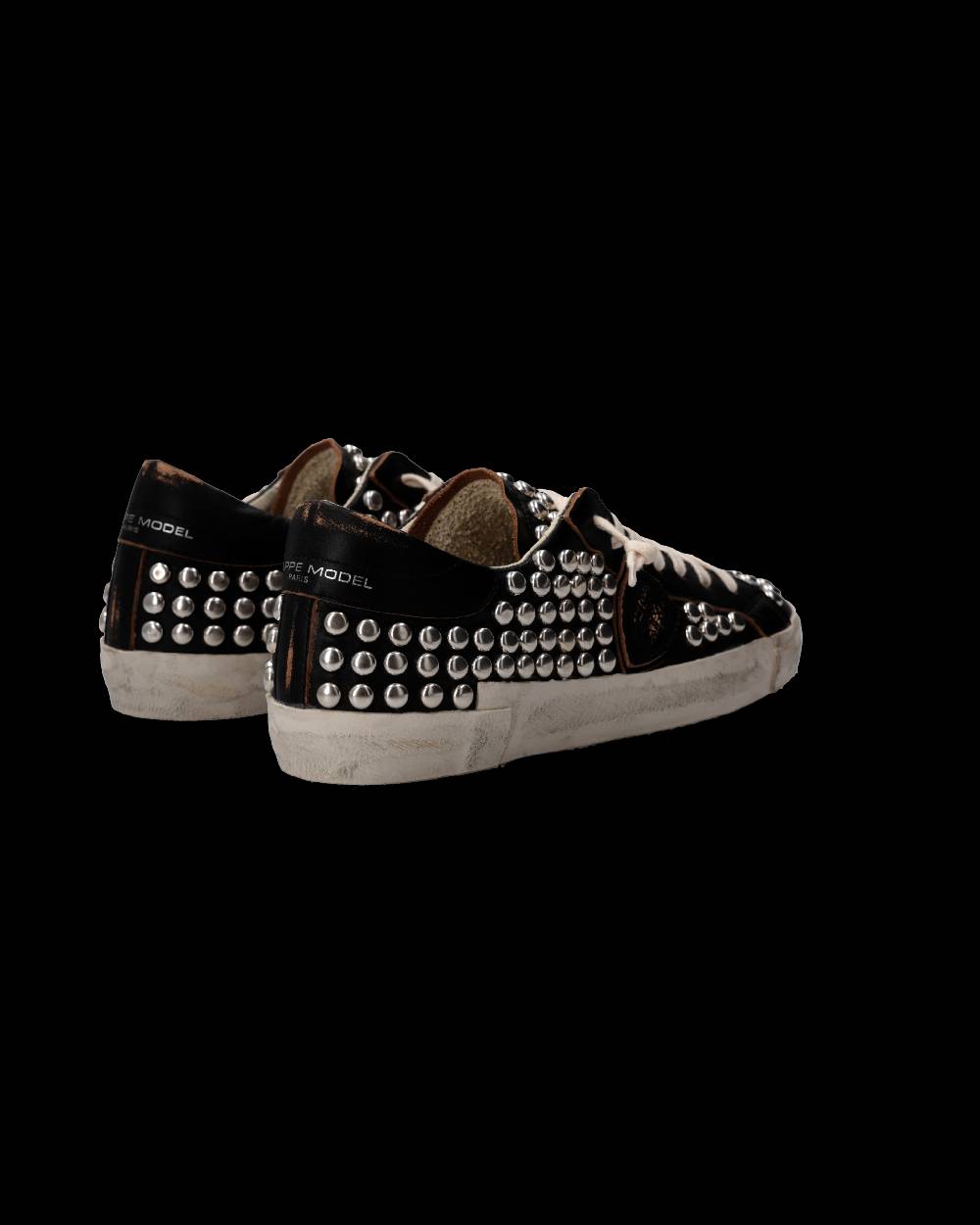 Philippe Model Sneaker Prsx Uomo, Nero Used Borchie Nuovo