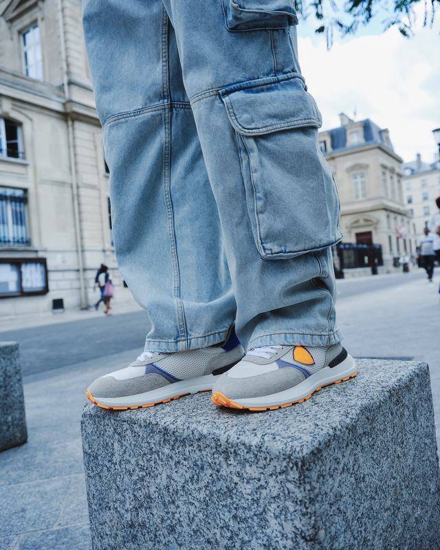 Philippe Model Sneaker running basse Antibes uomo - bianco e arancio Offerta