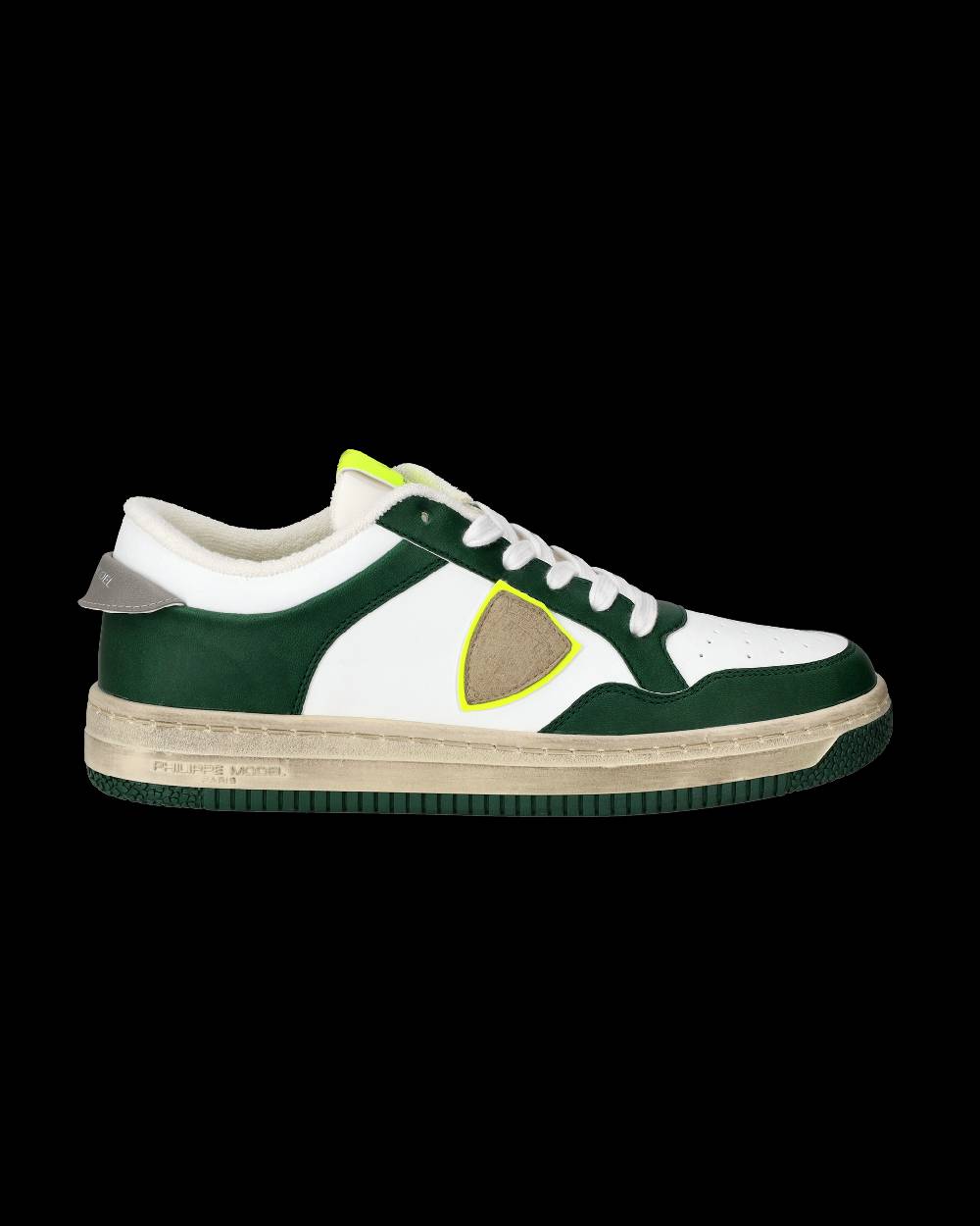 Philippe Model Sneaker basse Lyon uomo - verde e giallo Outlet