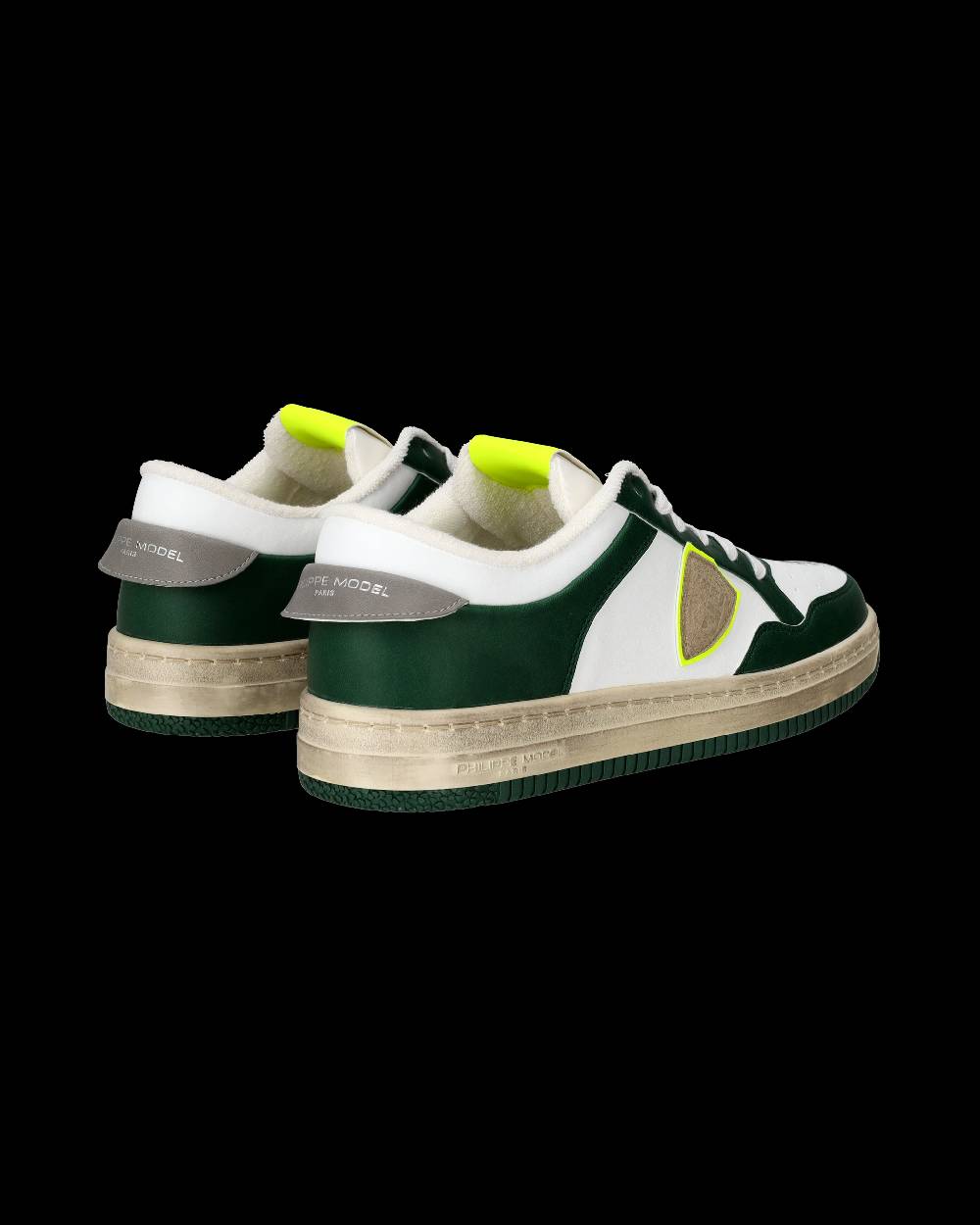 Philippe Model Sneaker basse Lyon uomo - verde e giallo Outlet