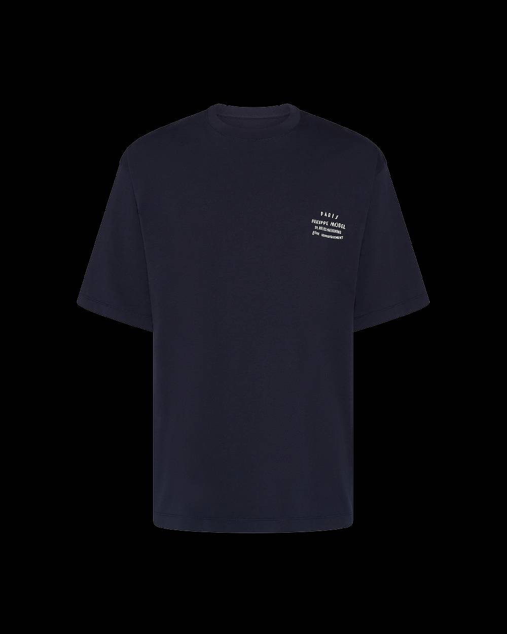 Philippe Model T-Shirt Maurice da Uomo Blu in Jersey Saldi