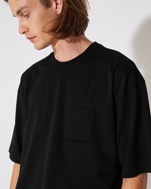 Philippe Model T-Shirt Maurice da Uomo Nera in Jersey Hotsell