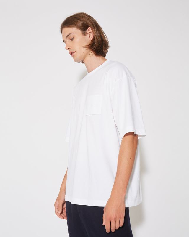 Philippe Model T-Shirt Maurice da Uomo Bianca in Jersey Vendita Calda