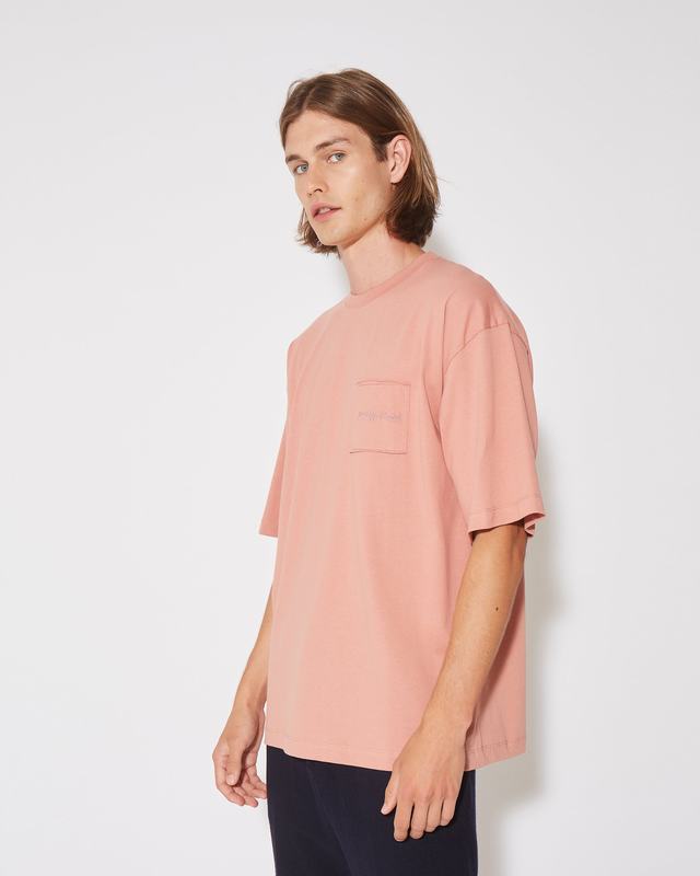Philippe Model T-Shirt Maurice da Uomo Rosa in Jersey Vendita Economica