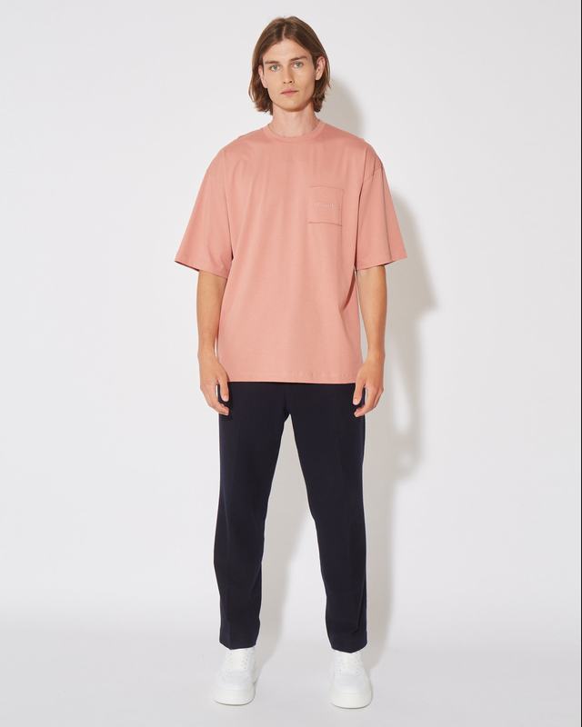 Philippe Model T-Shirt Maurice da Uomo Rosa in Jersey Vendita Economica