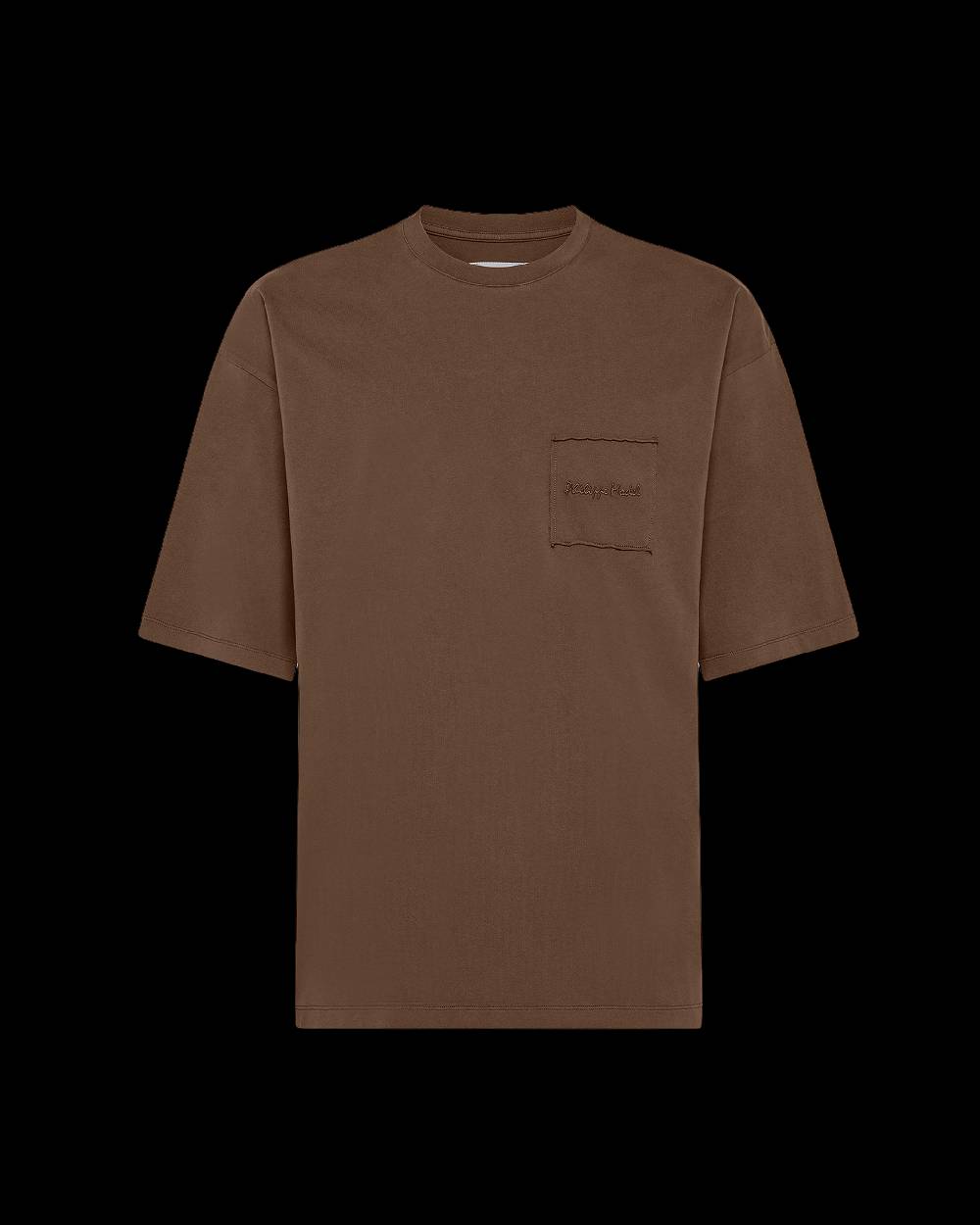 Philippe Model T-Shirt Maurice da Uomo Marrone Noce in Jersey Saldi Di Fabbrica