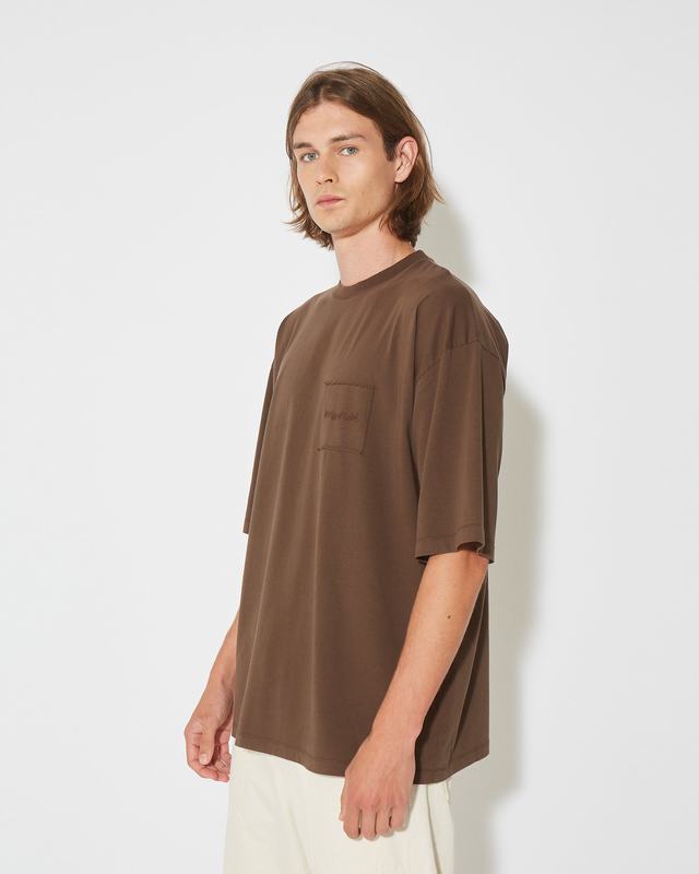 Philippe Model T-Shirt Maurice da Uomo Marrone Noce in Jersey Saldi Di Fabbrica