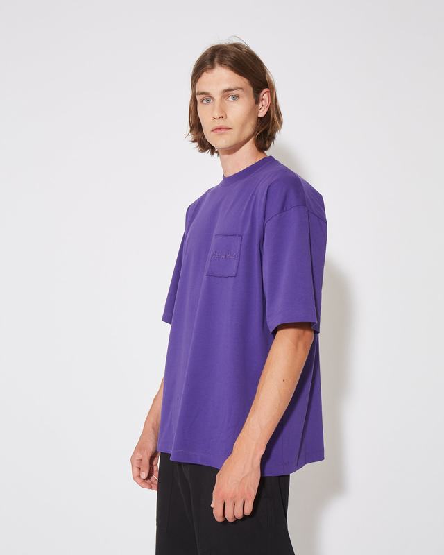 Philippe Model T-Shirt Maurice da Uomo Viola in Jersey I Più Venduti