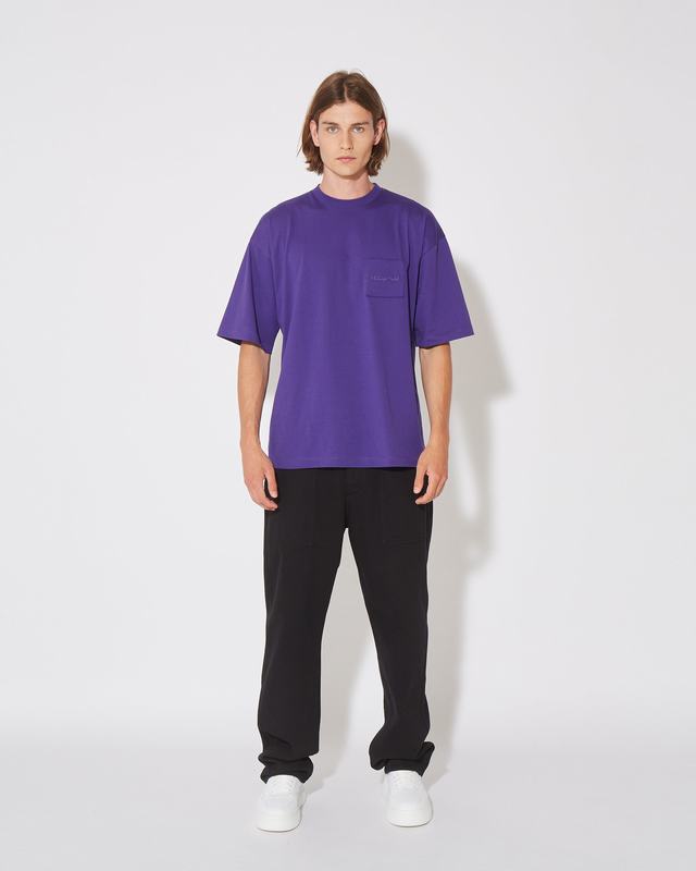 Philippe Model T-Shirt Maurice da Uomo Viola in Jersey I Più Venduti