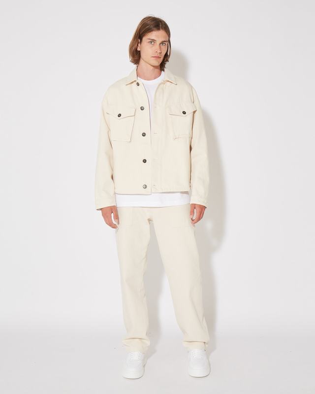 Philippe Model Giacca GERARD da Uomo Beige ecru in Bull Denim 2025