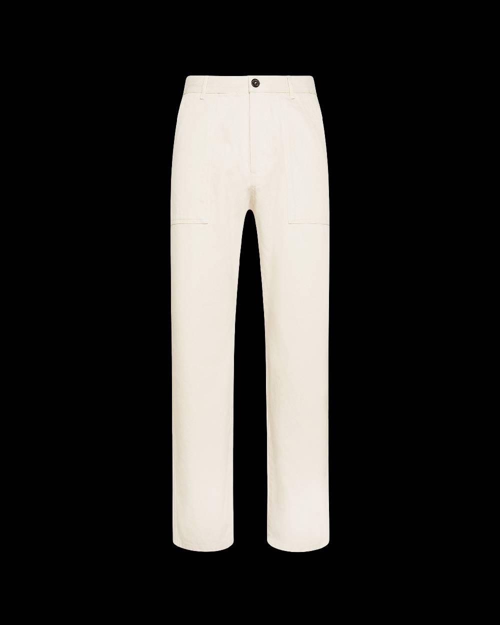 Philippe Model Pantaloni CHARLES da Uomo Ecru in Bull Denim Italy