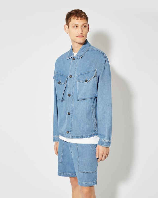 Philippe Model Overshirt In Denim Gerard da Uomo Azzurra in Denim Italia