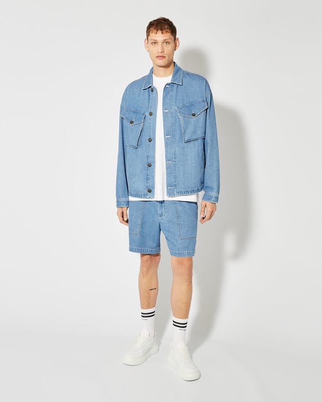Philippe Model Overshirt In Denim Gerard da Uomo Azzurra in Denim Italia