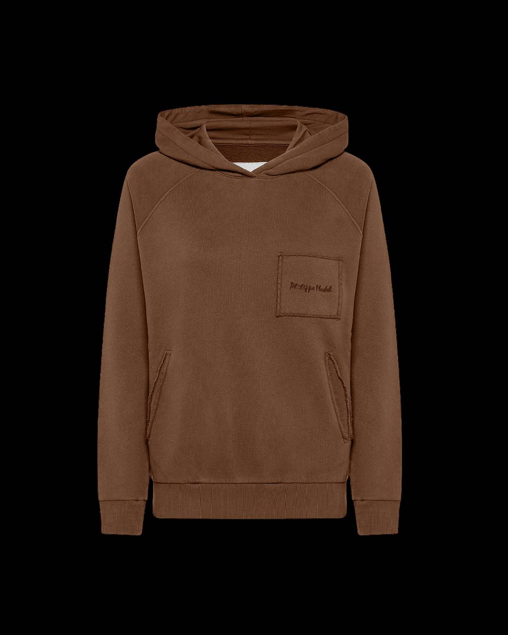 Philippe Model Felpa con cappuccio JADE da Donna Marrone in Jersey Spedizione Gratuita
