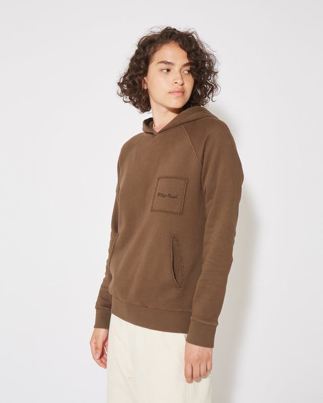 Philippe Model Felpa con cappuccio JADE da Donna Marrone in Jersey Spedizione Gratuita