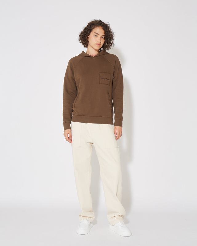 Philippe Model Felpa con cappuccio JADE da Donna Marrone in Jersey Spedizione Gratuita