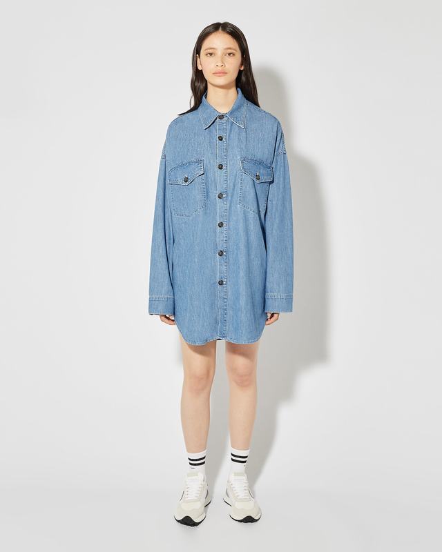 Philippe Model Camicia in Jeans Diane da Donna Azzurra in Denim Promozione Limitata
