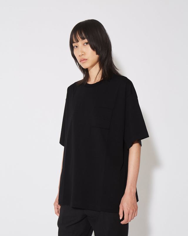Philippe Model T-Shirt Monique da Donna Nera in Jersey Solo un giorno rimasto