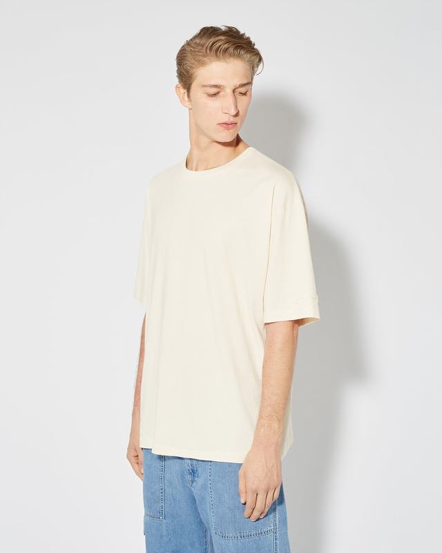 Philippe Model T-Shirt Maurice da Uomo Beige ecru in Jersey Super sconto
