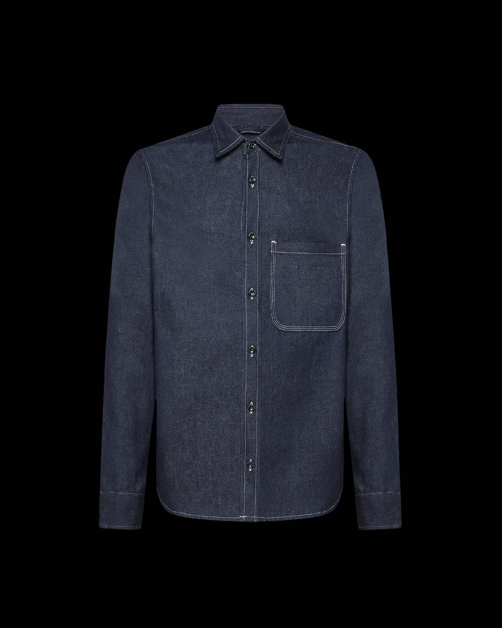 Philippe Model Denim Overshirt David da Uomo Blu in Denim Sconto