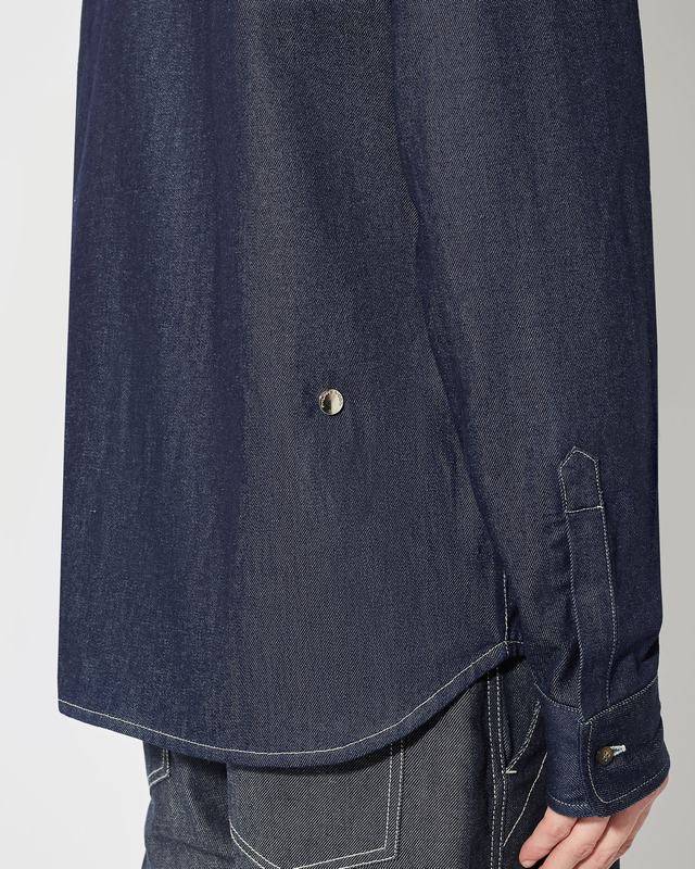 Philippe Model Denim Overshirt David da Uomo Blu in Denim Sconto