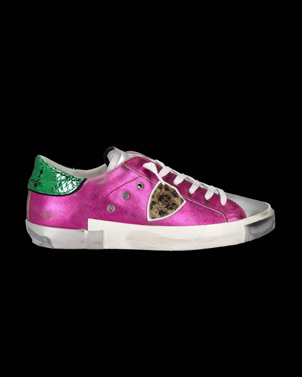 Philippe Model Sneakers Prsx da Donna Fucsia in Pelle Metal Hotsell
