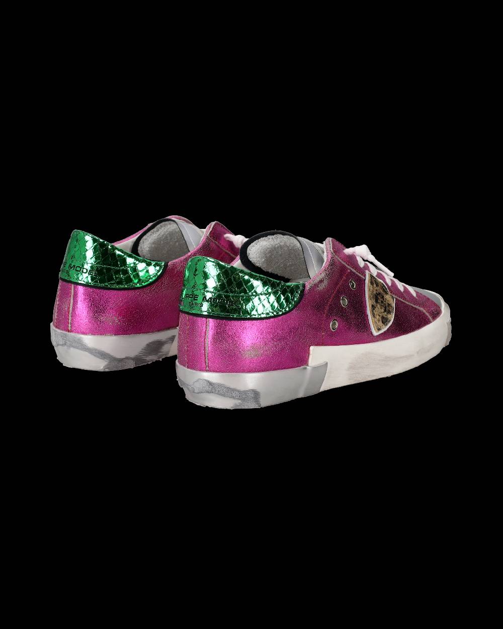 Philippe Model Sneakers Prsx da Donna Fucsia in Pelle Metal Hotsell