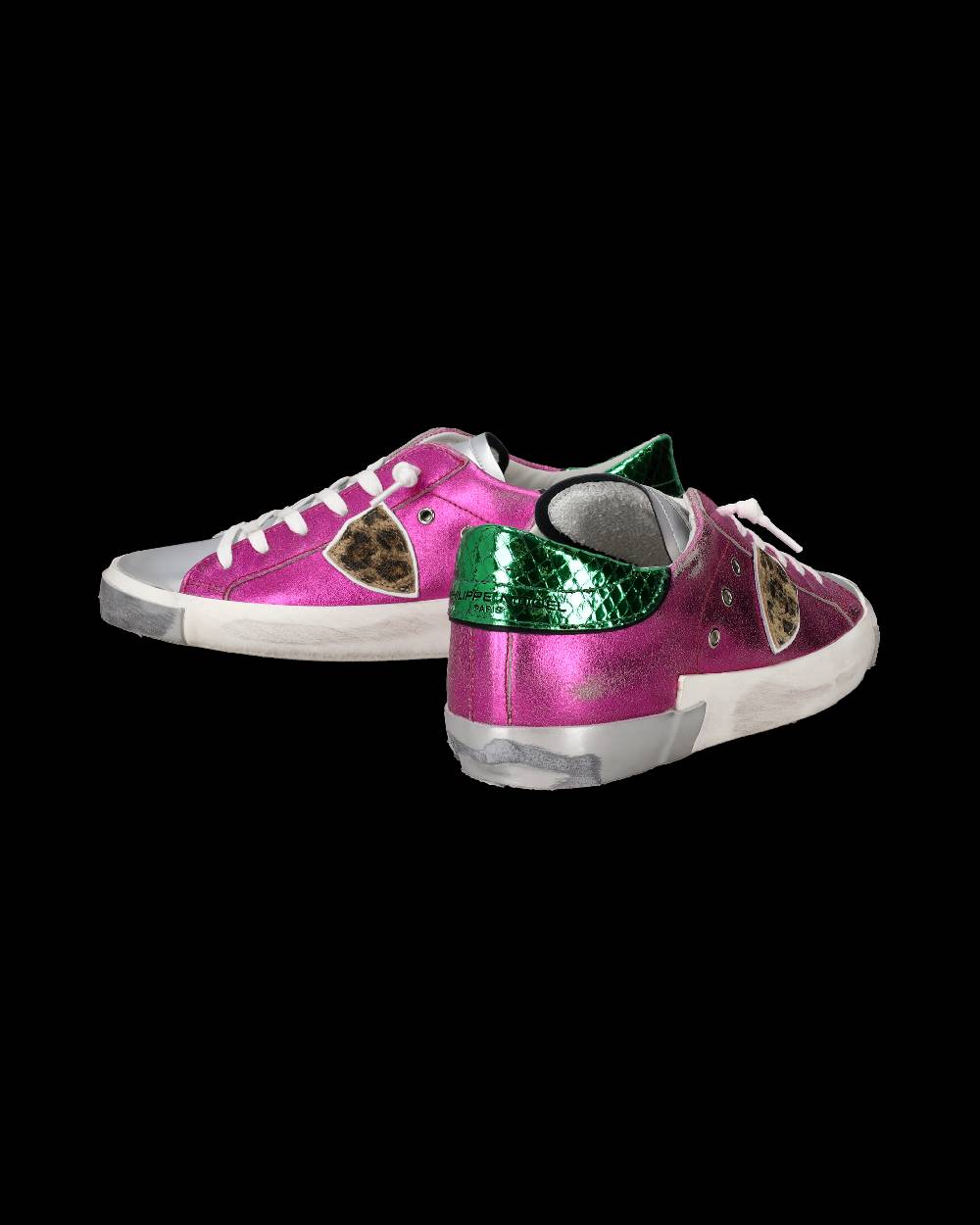 Philippe Model Sneakers Prsx da Donna Fucsia in Pelle Metal Hotsell