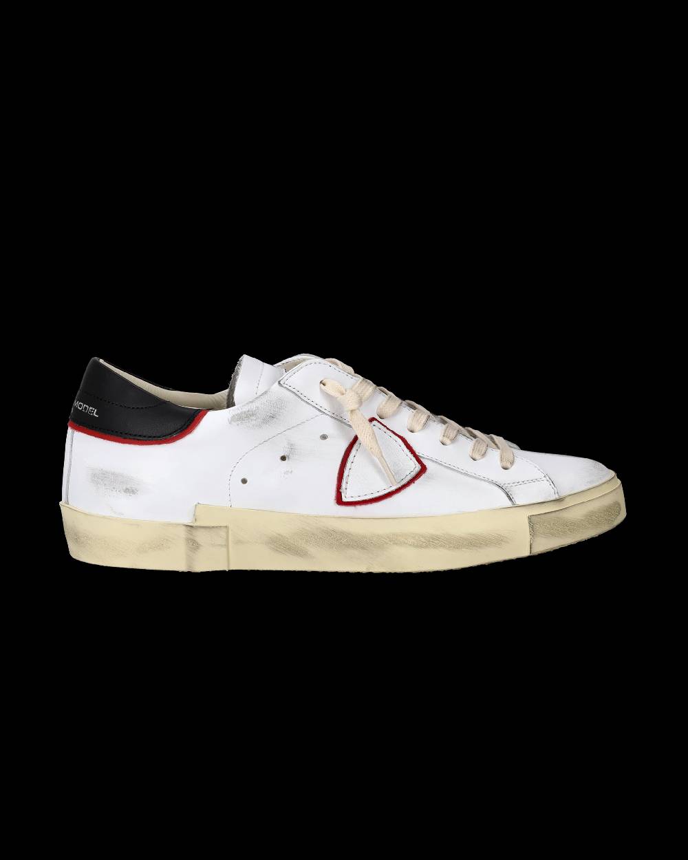Philippe Model Sneakers Prsx da Uomo Bianche e Rosse in Pelle Nuovo