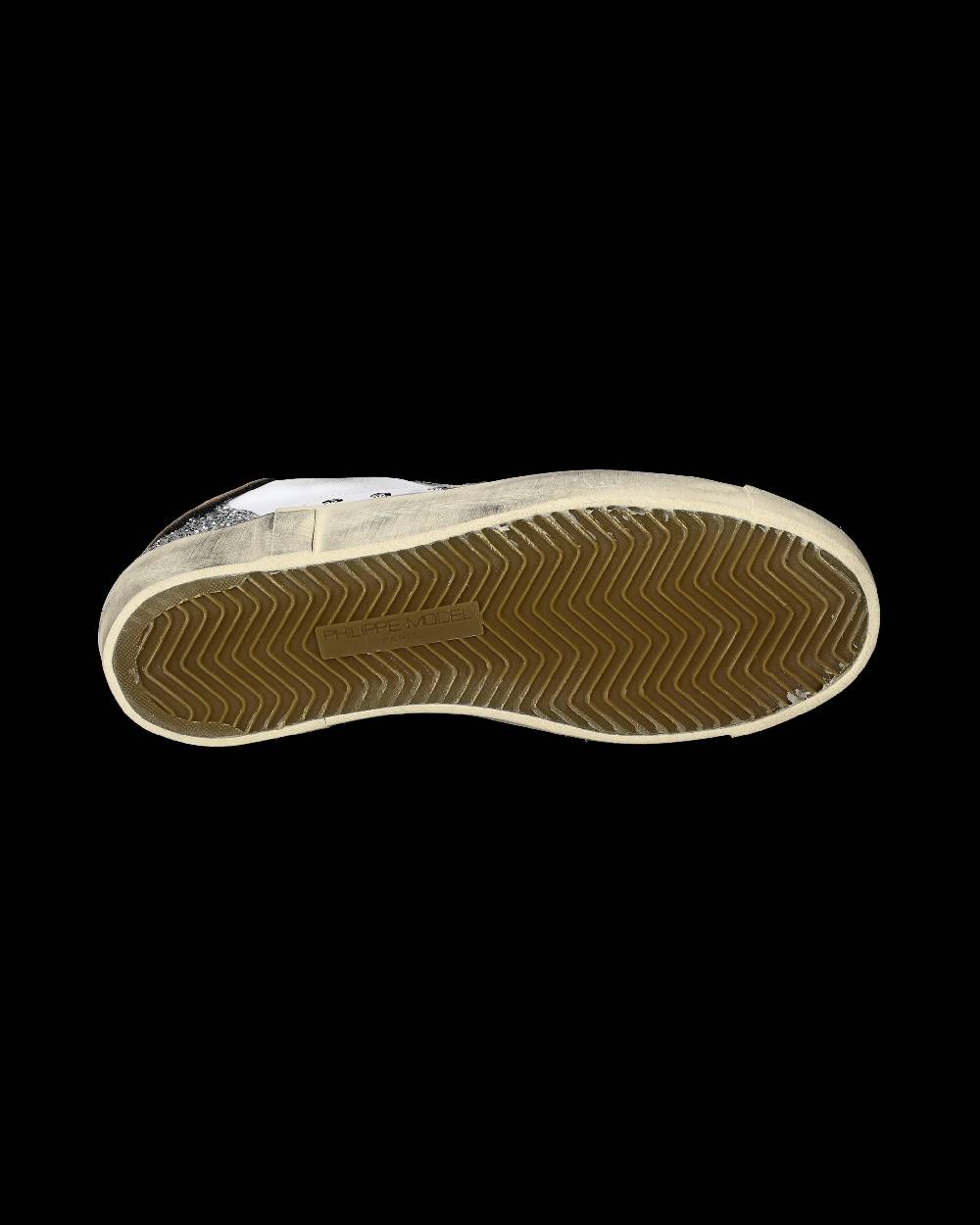 Philippe Model Sneakers Prsx da Donna Bianche e Argento in Pelle Italy
