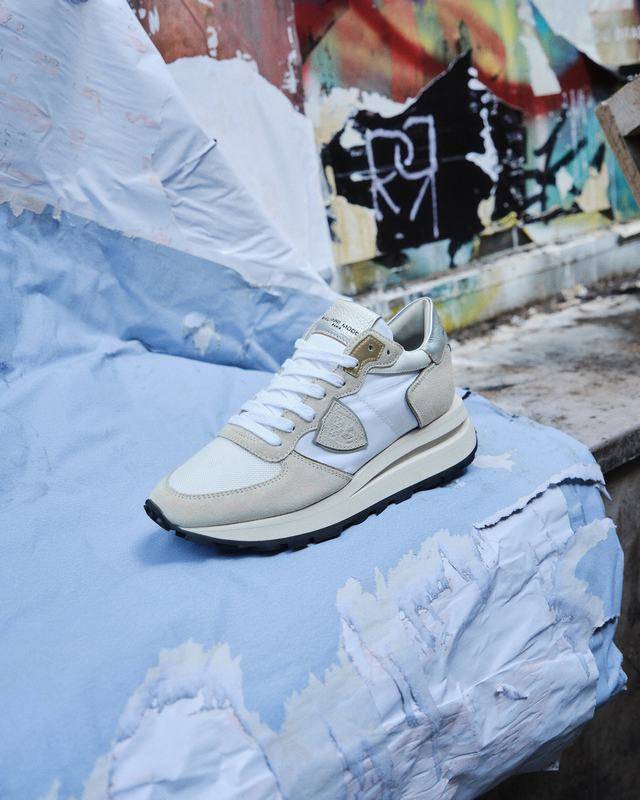 Philippe Model Sneaker basse Tropez Haute donna - bianco e argento 2025