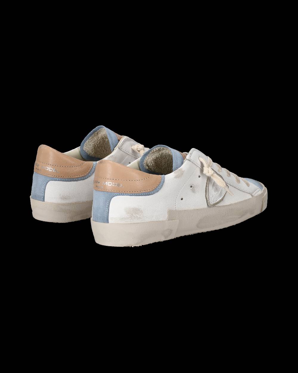 Philippe Model Sneaker basse Paris donna - bianco e azzurro In Linea