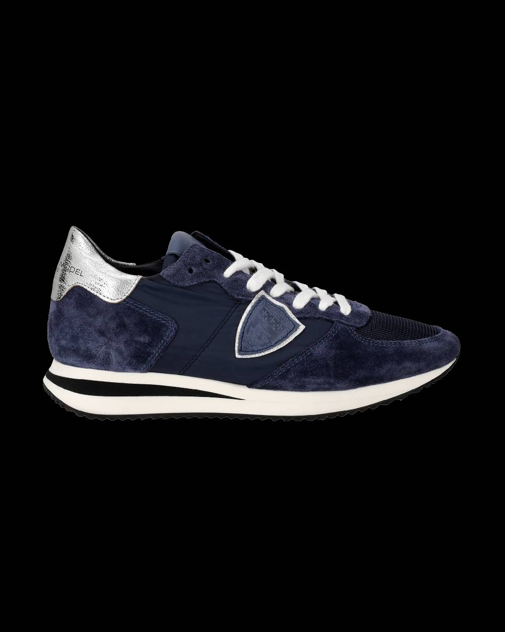 Philippe Model Snaker bassa Trpx donna - blu e argento Soddisfazione Garantita