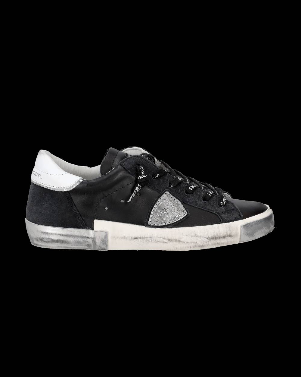 Philippe Model Sneaker bassa Prsx donna - nero e argento Qualità Garantita