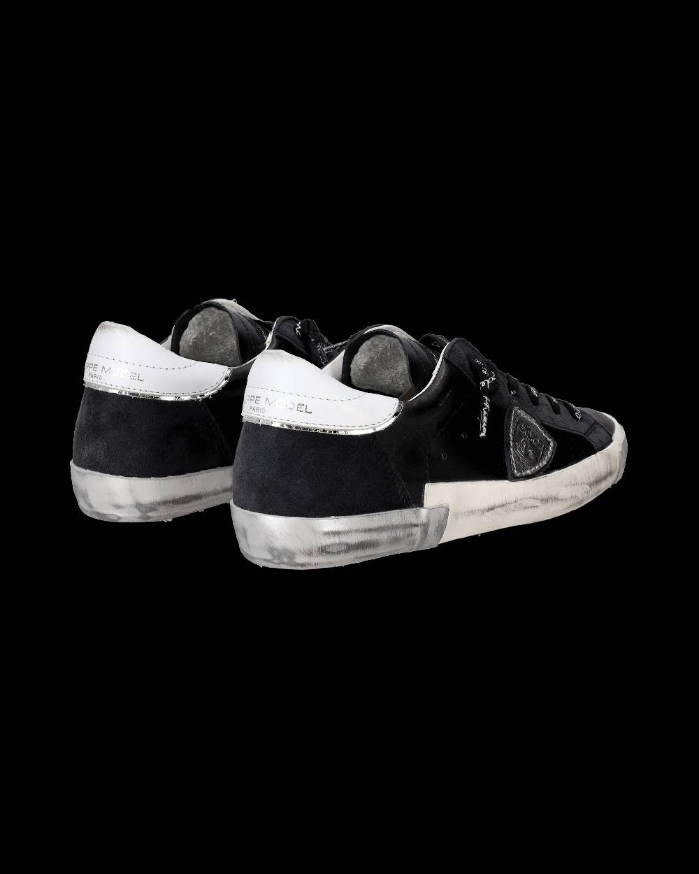 Philippe Model Sneaker bassa Prsx donna - nero e argento Qualità Garantita