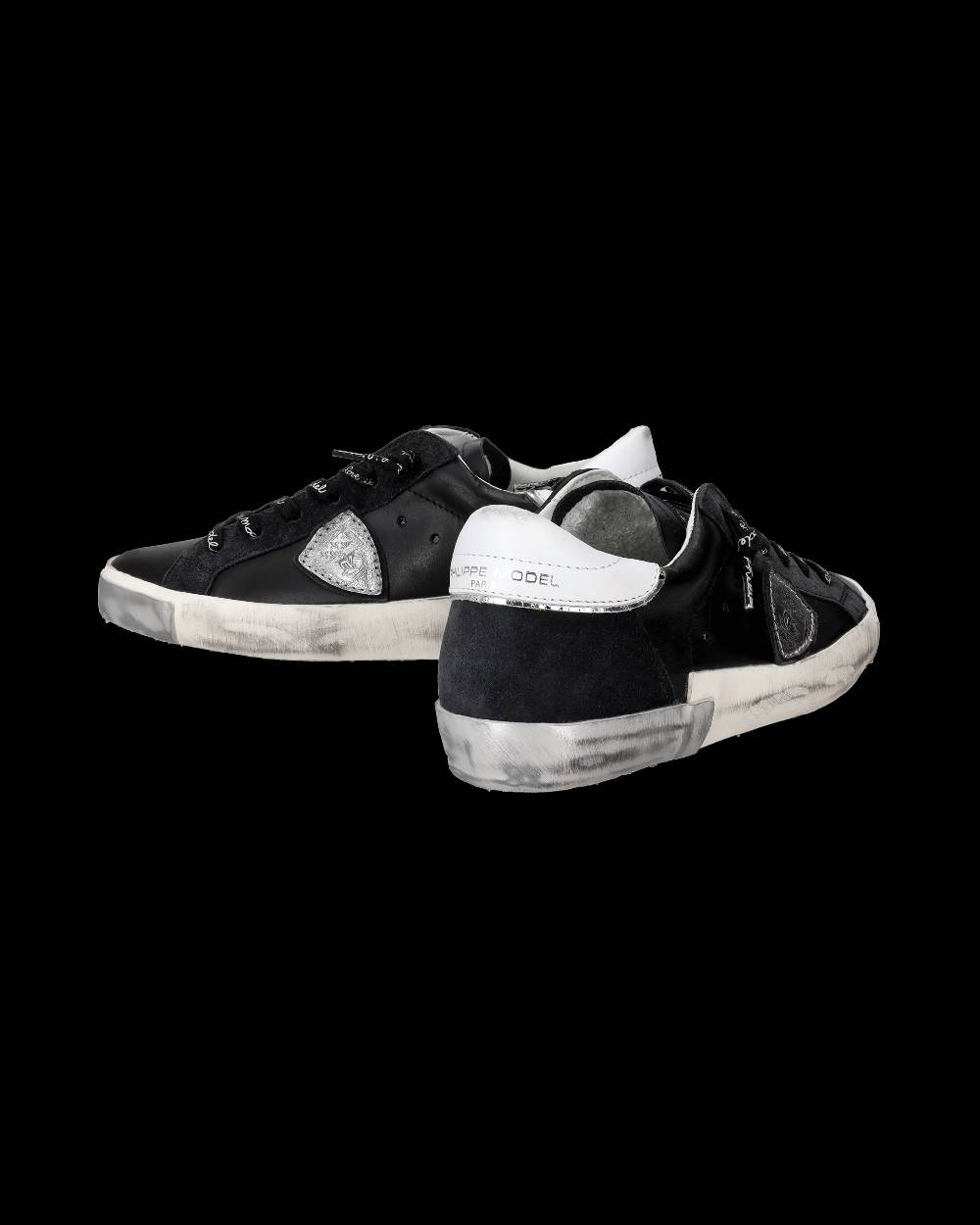 Philippe Model Sneaker bassa Prsx donna - nero e argento Qualità Garantita