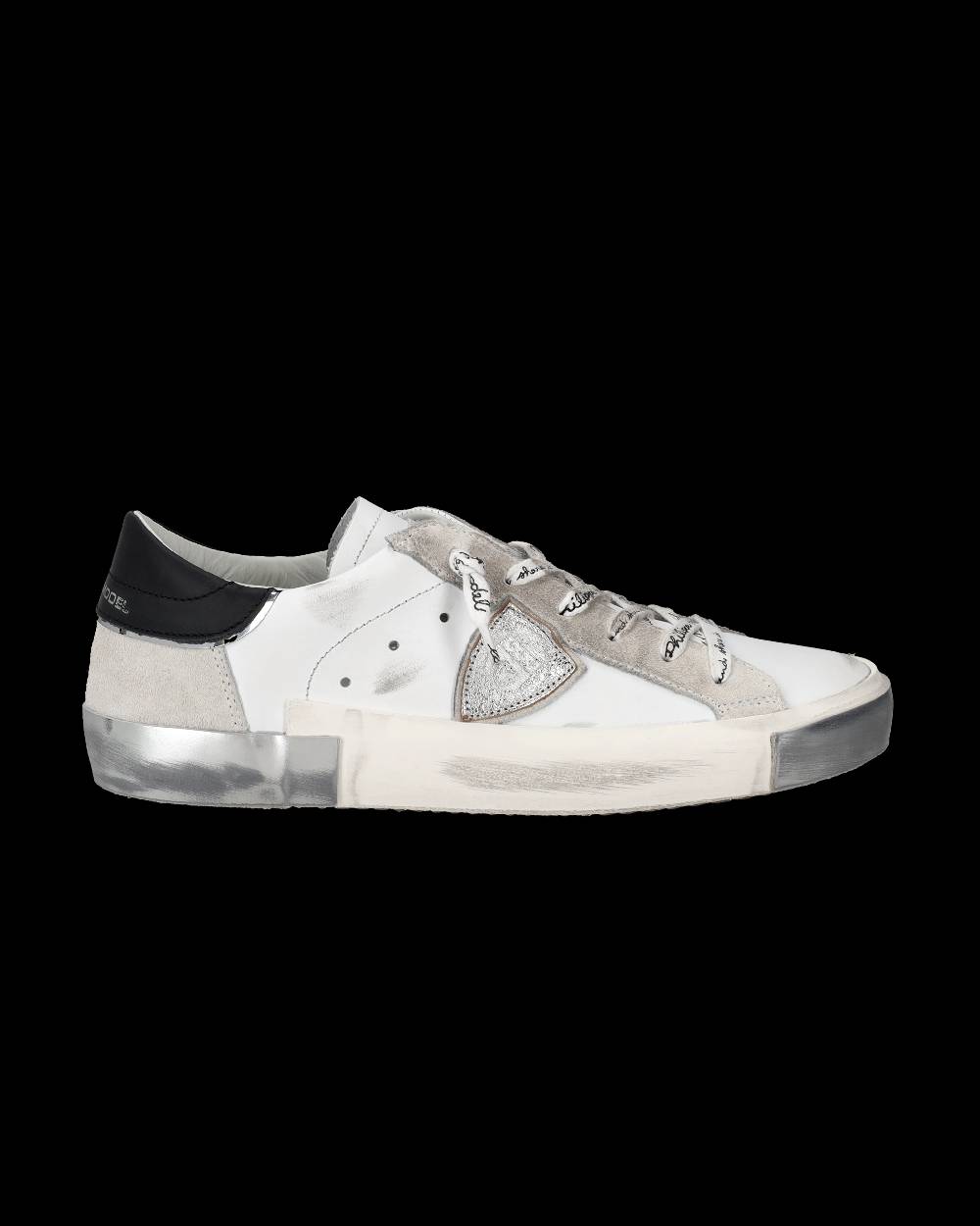 Philippe Model Sneaker bassa Prsx donna - bianco e argento Fino Al -60%