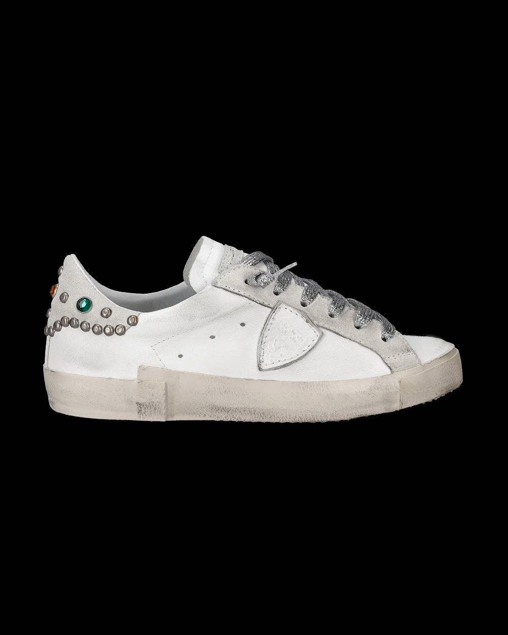 Philippe Model Sneakers Prsx da Donna Bianche e Grigie in Pelle Offerta