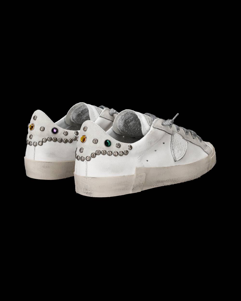 Philippe Model Sneakers Prsx da Donna Bianche e Grigie in Pelle Offerta