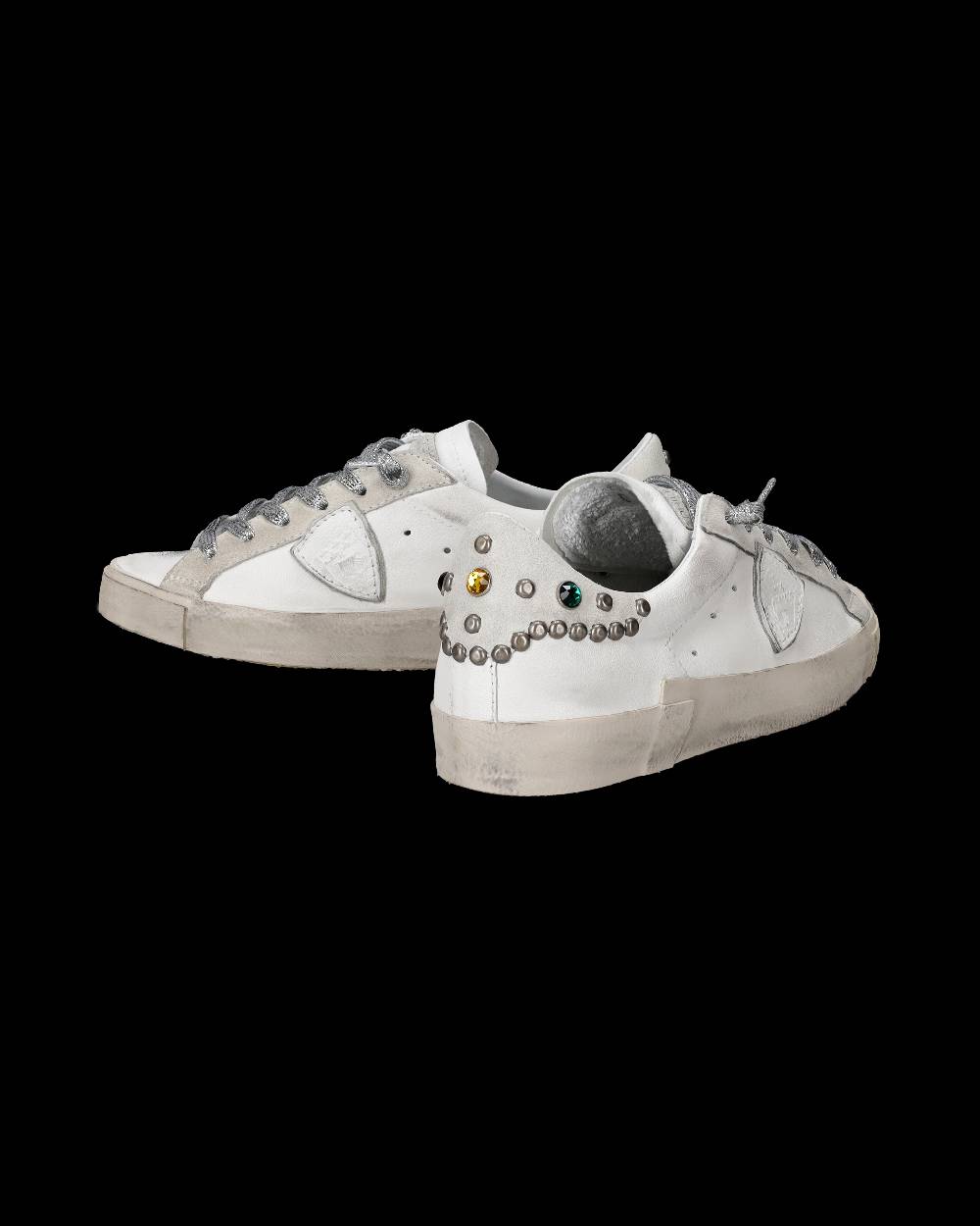 Philippe Model Sneakers Prsx da Donna Bianche e Grigie in Pelle Offerta