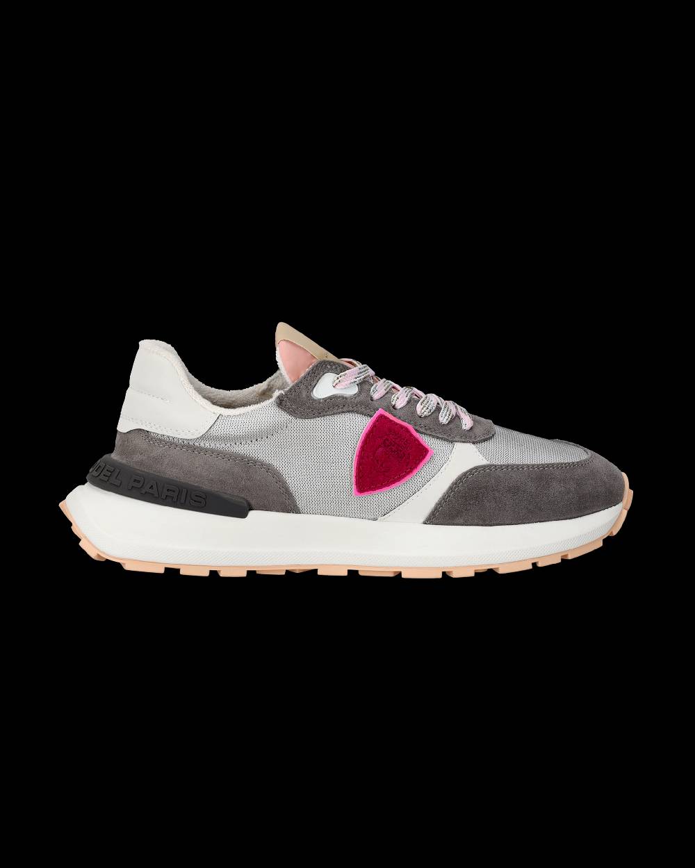 Philippe Model Sneaker running basse Antibes donna - argento e grigio In Vendita