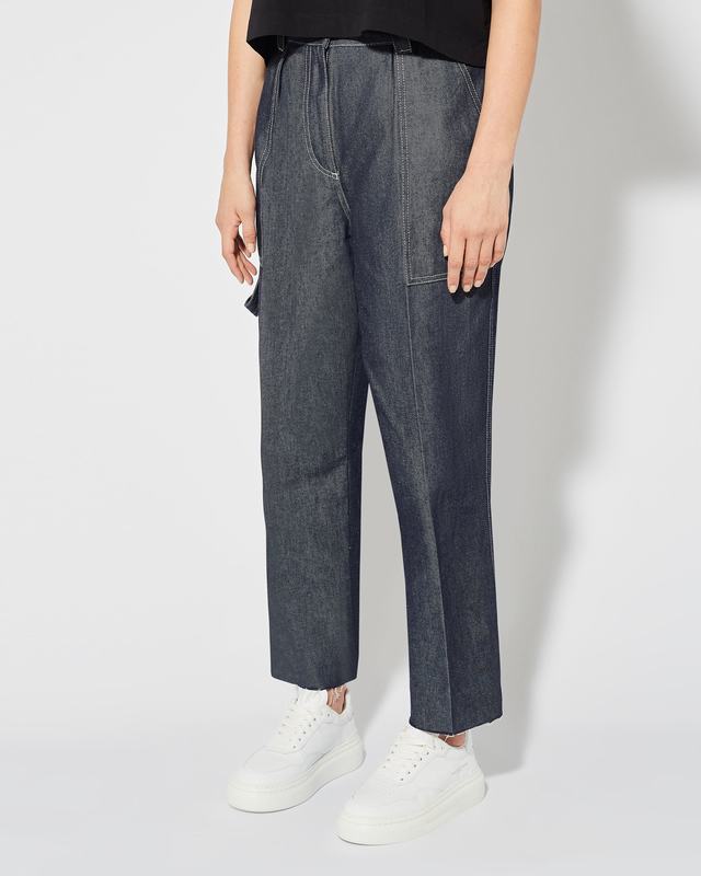 Philippe Model Jeans Coline da Donna Blu in Denim In Saldo