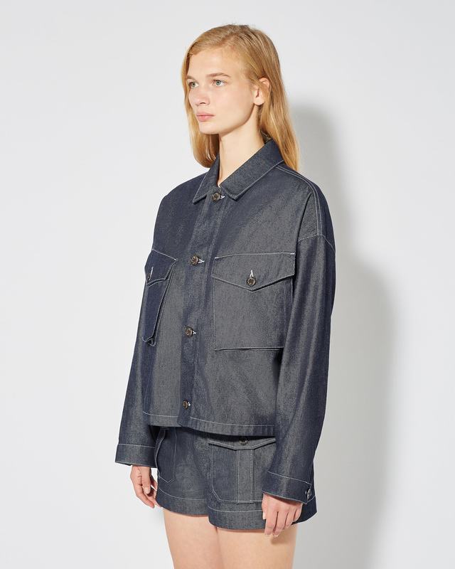 Philippe Model Giacca in denim Giselle da Donna Blu in Denim Nuova
