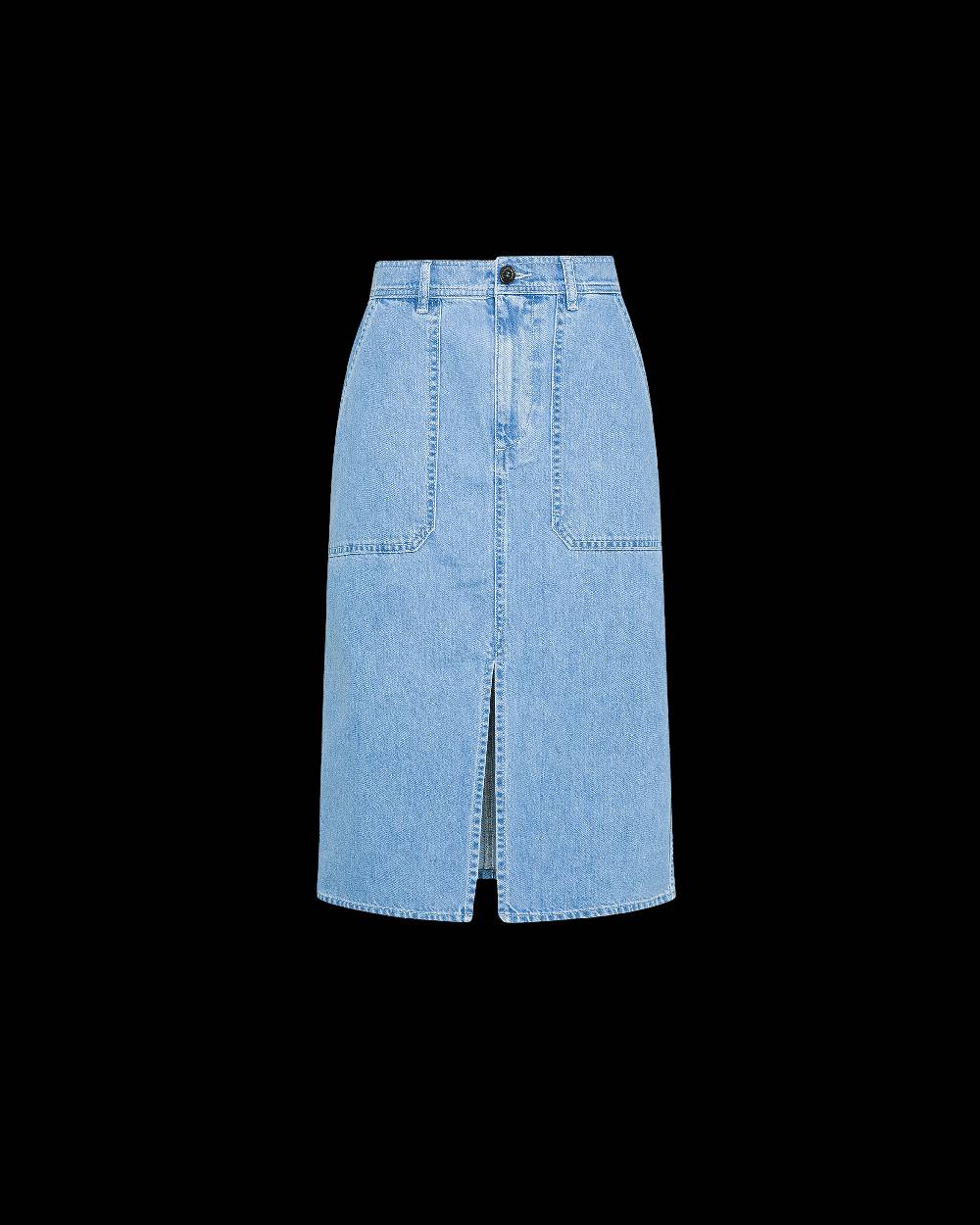 Philippe Model Gonna Di Jeans Seline da Donna Azzurra in Denim Moda