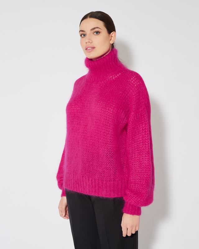 Philippe Model Dolcevita Romaine da Donna Viola in Lana Mohair In Linea