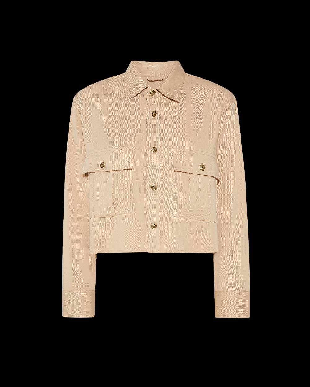 Philippe Model Camicia militare Dorette da Donna Marrone in Cotone Spedizione Gratuita